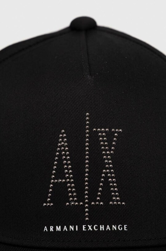 Accesorii Armani Exchange șapcă de baseball din bumbac 944208.3R131 negru