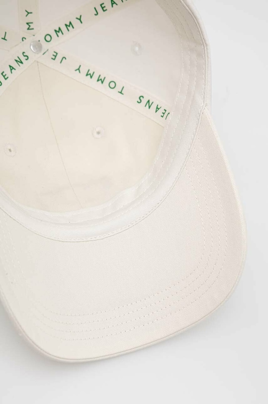 Tommy Jeans czapka z daszkiem bawełniana biały AW0AW14601.PPYX