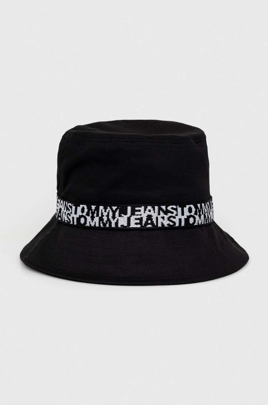 Tommy Jeans palarie din bumbac bumbac negru AW0AW14830.PPYX