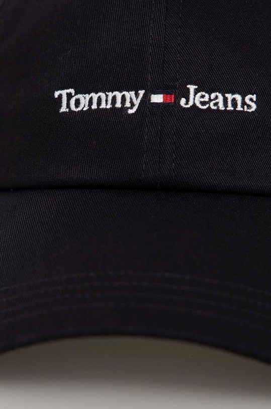 Бавовняна бейсболка Tommy Jeans AW0AW14596.PPYX чорний SS23