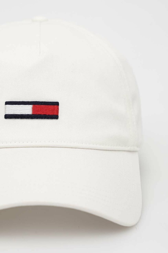 Tommy Jeans czapka z daszkiem bawełniana AW0AW14594.PPYX biały SS23