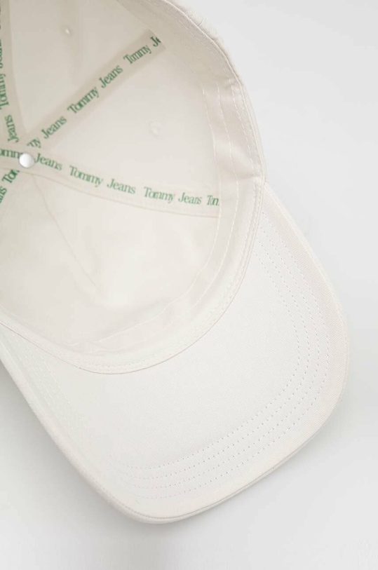 Tommy Jeans czapka z daszkiem bawełniana biały AW0AW14594.PPYX