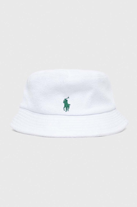 Βαμβακερό καπέλο Polo Ralph Lauren βαμβάκι λευκό 455918258