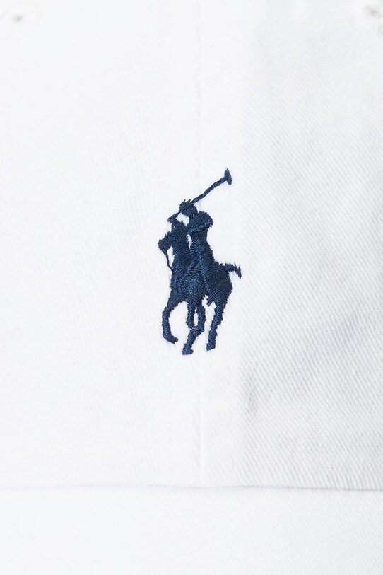 Памучна шапка с козирка Polo Ralph Lauren бял 211912843