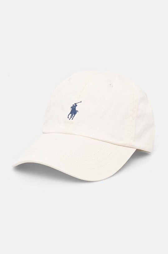 Бавовняна бейсболка Polo Ralph Lauren бавовна бежевий 211912843