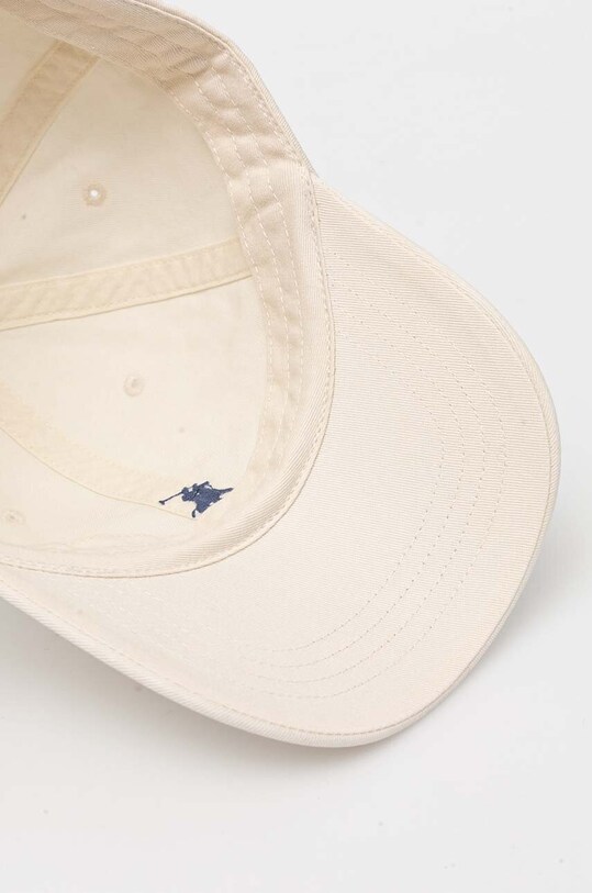 Бавовняна бейсболка Polo Ralph Lauren бежевий 211912843