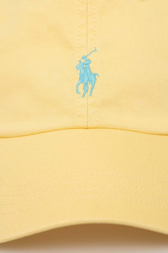 Βαμβακερό καπέλο του μπέιζμπολ Polo Ralph Lauren κίτρινο 211912843
