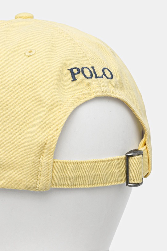 Polo Ralph Lauren czapka z daszkiem bawełniana żółty 211912843