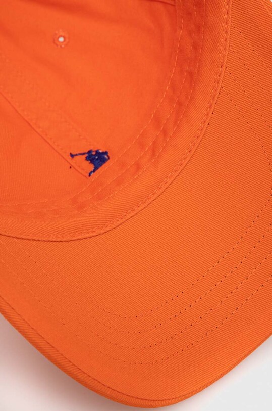 Βαμβακερό καπέλο του μπέιζμπολ Polo Ralph Lauren πορτοκαλί 211912843