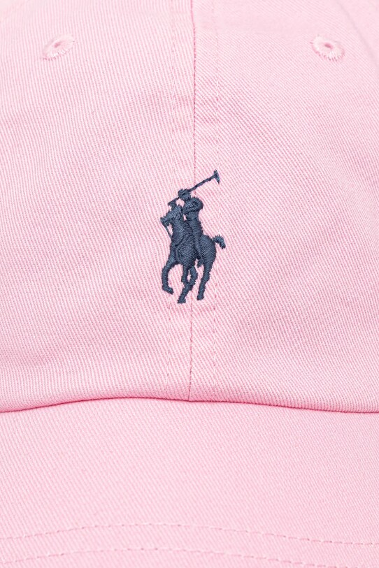 Бавовняна бейсболка Polo Ralph Lauren 211912843 рожевий SS25