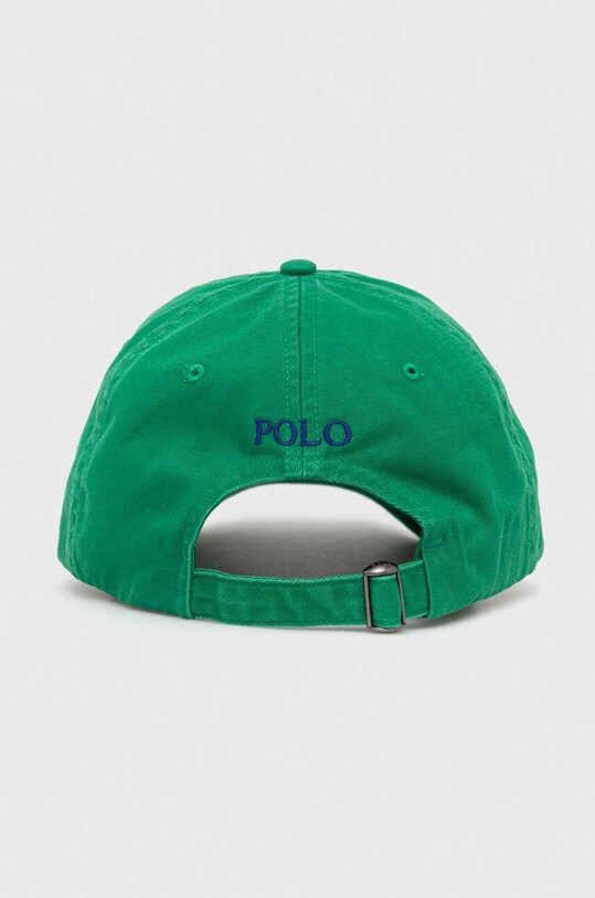 Αξεσουάρ Βαμβακερό καπέλο του μπέιζμπολ Polo Ralph Lauren 211912843 πράσινο