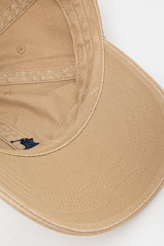 Бавовняна бейсболка Polo Ralph Lauren бежевий 211912843