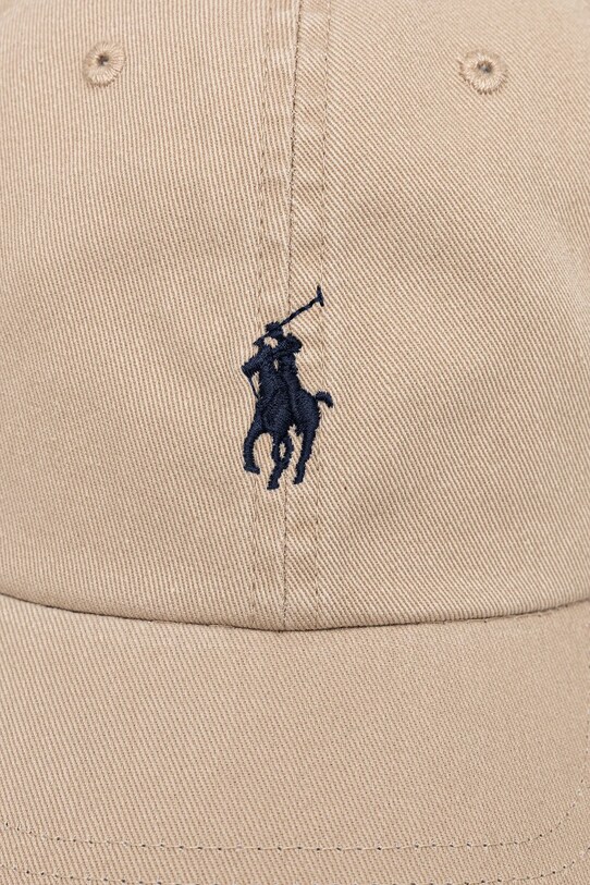 Бавовняна бейсболка Polo Ralph Lauren 211912843 бежевий SS25