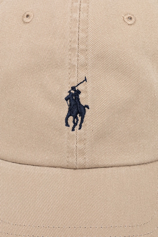 Памучна шапка с козирка Polo Ralph Lauren 211912843 бежов SS25