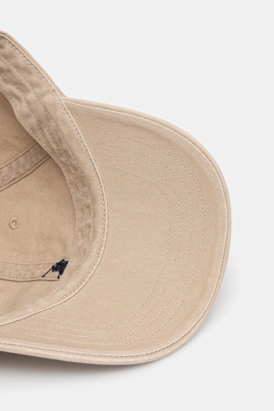Бавовняна бейсболка Polo Ralph Lauren бежевий 211912843