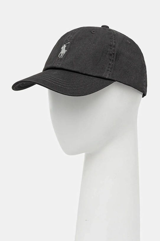 Бавовняна бейсболка Polo Ralph Lauren бавовна сірий 211912843
