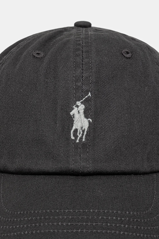 Бавовняна бейсболка Polo Ralph Lauren 211912843 сірий SS25