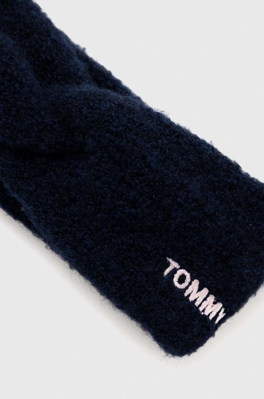 Dievča Detská vlnená čelenka Tommy Hilfiger AW0AW14041.PPYX tmavomodrá