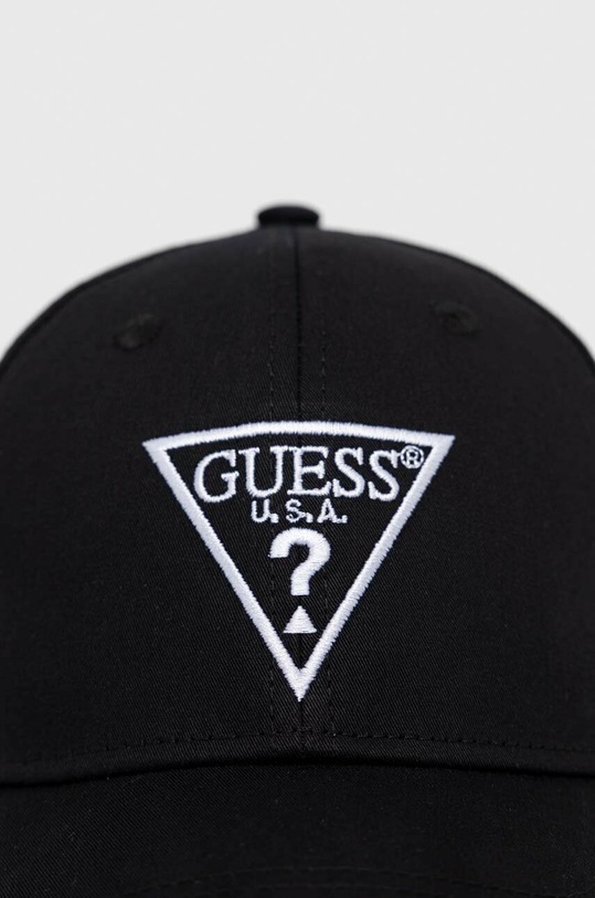Akcesoria Guess czapka z daszkiem bawełniana H3GZ01.WO08O.PPYX czarny