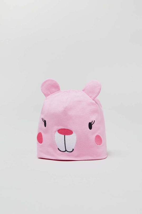 Dziewczynka OVS czapka i komin dziecięcy 1716348.9.36.M.Accessor różowy