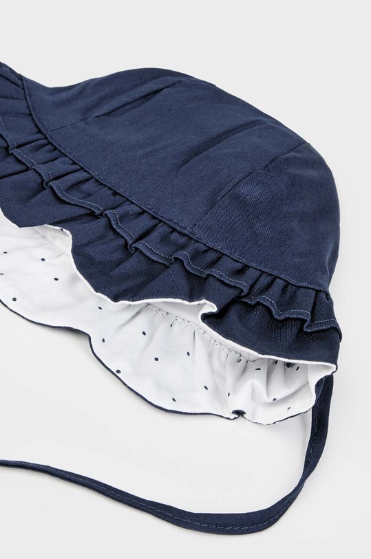 Mayoral Newborn kapelusz dwustronny bawełniany niemowlęcy 9603.2P.NEWBORN granatowy SS23