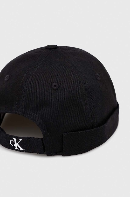 Dziewczynka Calvin Klein Jeans czapka bawełniana dziecięca IU0IU00427.PPYX czarny