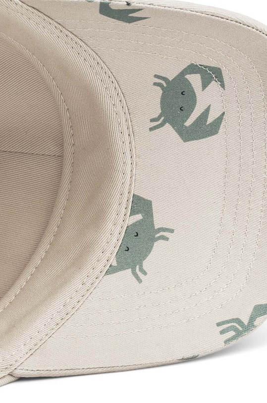 Παιδικό βαμβακερό καπέλο μπέιζμπολ Liewood Danny LW17683 μπεζ SS25