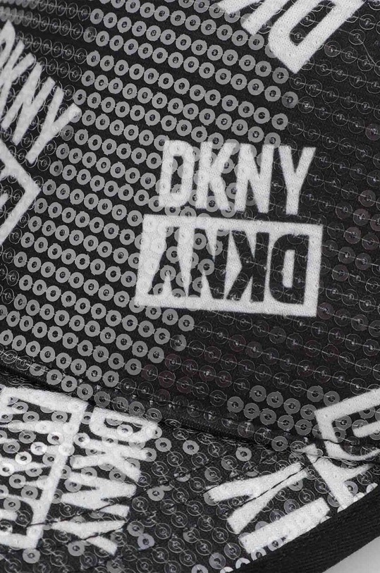 Dziewczynka Dkny czapka z daszkiem dziecięca D31304 czarny