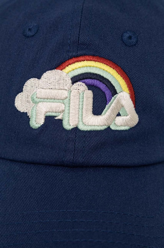 Chłopiec Fila czapka z daszkiem bawełniana dziecięca FCK0015 granatowy