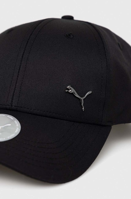 Puma czapka z daszkiem dziecięca PUMA Metal Cat Cap Jr 02454901.PPYX czarny SS23