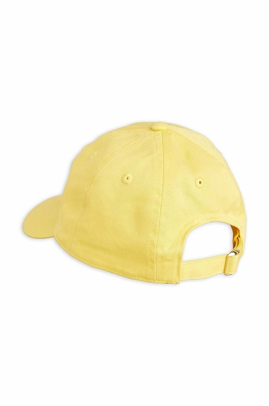 Mini Rodini czapka z daszkiem bawełniana dziecięca 2326510723 żółty SS23