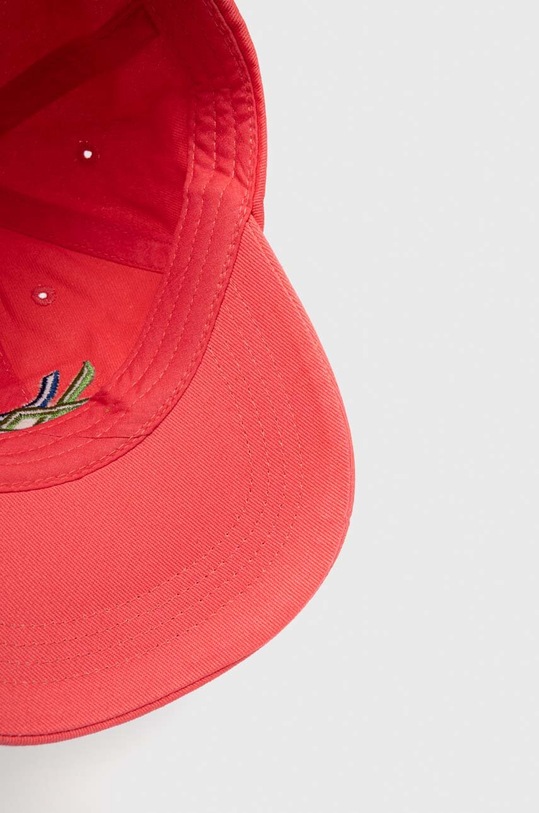 United Colors of Benetton czapka z daszkiem bawełniana dziecięca różowy 6G0QCA01C.G.SEASONAL