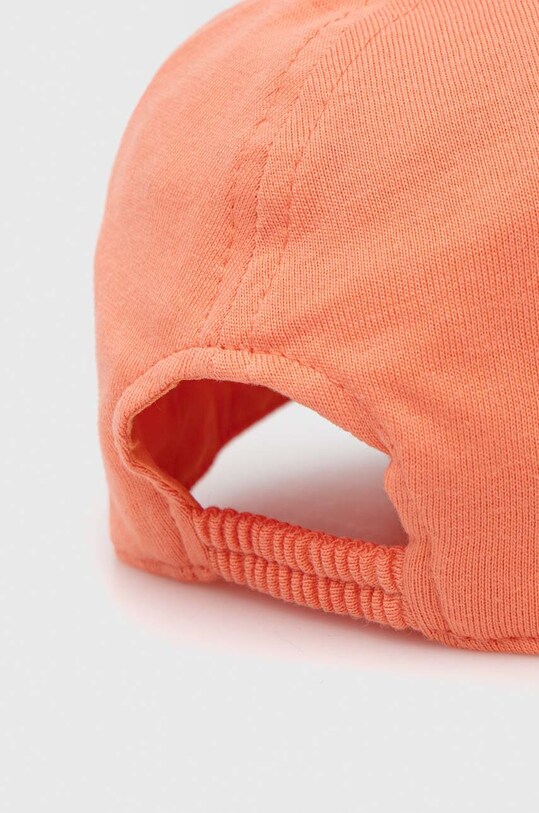 Băieți United Colors of Benetton șapcă din bumbac pentru copii 6GIAAA00F.W.SEASONAL portocaliu