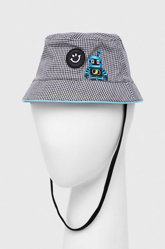 Παιδικό βαμβακερό καπέλο Jamiks βαμβάκι μαύρο ELMER.Nakryc.JLF071.K