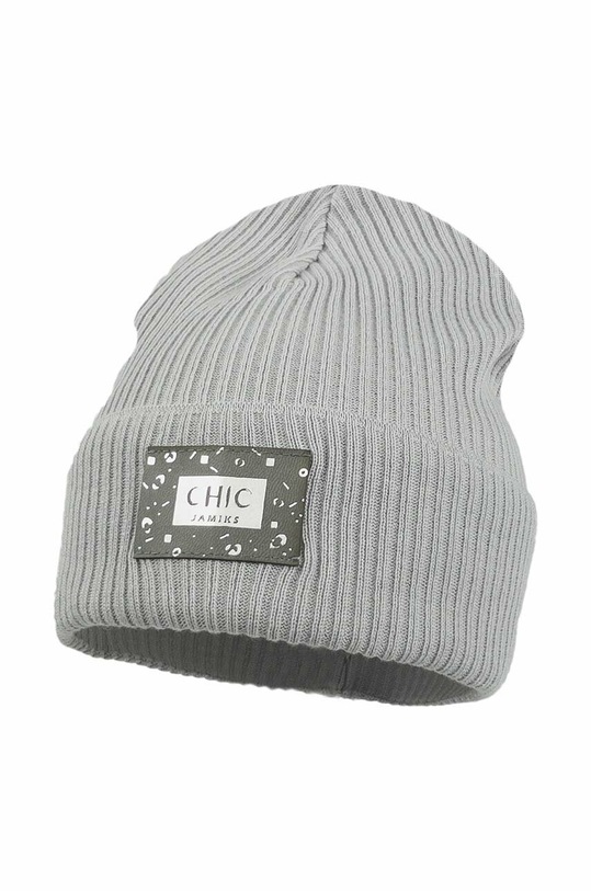 Dětská bavlněná čepice Jamiks bavlna šedá HALLA.Nakryc.JWF004.K