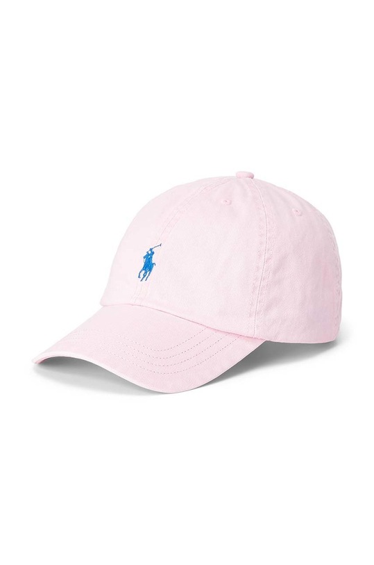Polo Ralph Lauren czapka z daszkiem bawełniana dziecięca bawełna różowy 322785653002