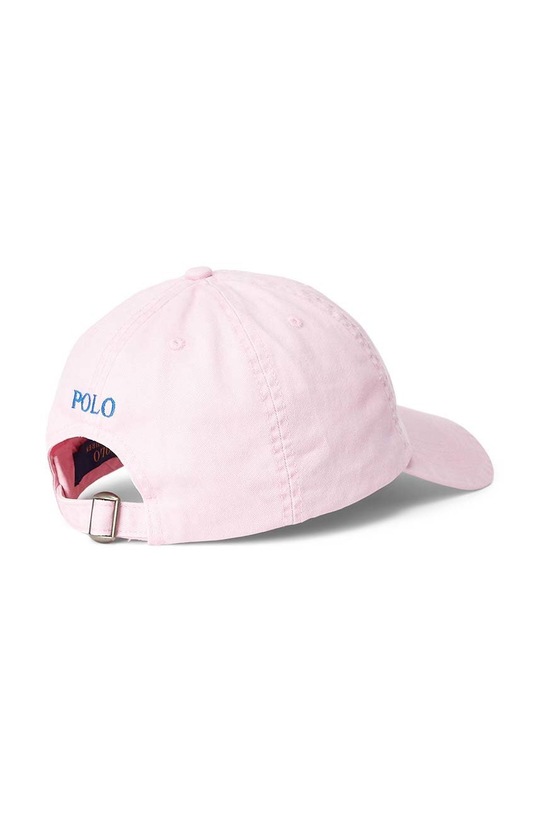 Polo Ralph Lauren czapka z daszkiem bawełniana dziecięca 322785653002 różowy AW25