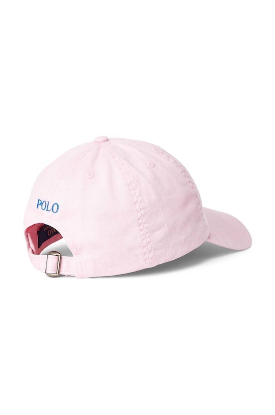 Детска памучна шапка с козирка Polo Ralph Lauren 322785653002 розов AW25