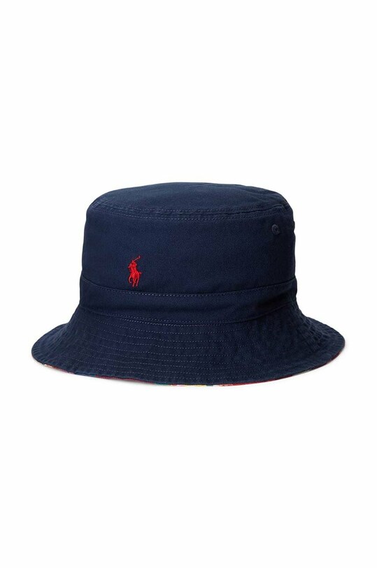 Polo Ralph Lauren kapelusz dwustronny bawełniany dziecięcy bawełna granatowy 323903651001