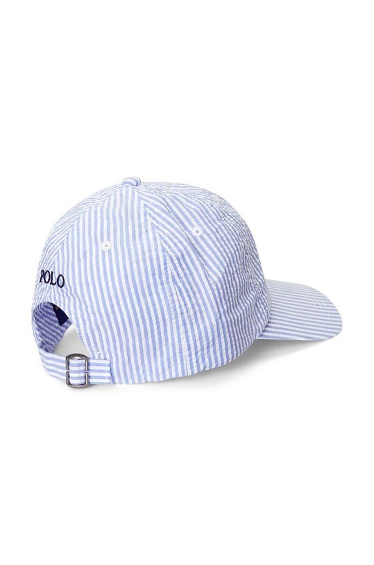Детская хлопковая шапка Polo Ralph Lauren 323903847001 голубой SS23