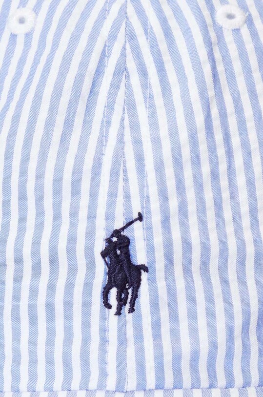 Детская хлопковая шапка Polo Ralph Lauren голубой 323903847001