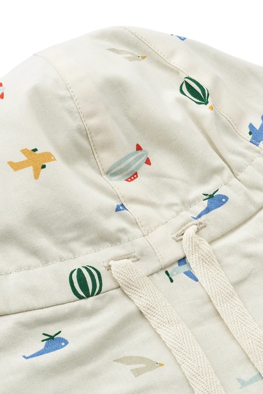 Момче Детска памучна шапка с две лица Liewood LW17698 тюркоазен