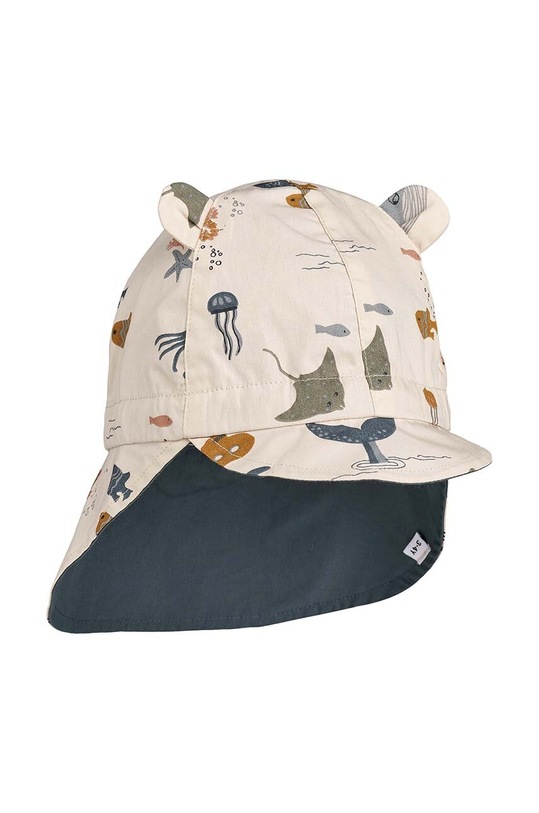 Liewood czapka dwustronna bawełniana dziecięca bawełna niebieski LW17698