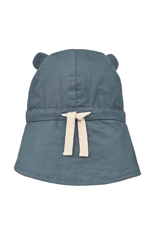 Liewood czapka dwustronna bawełniana dziecięca niebieski LW17698