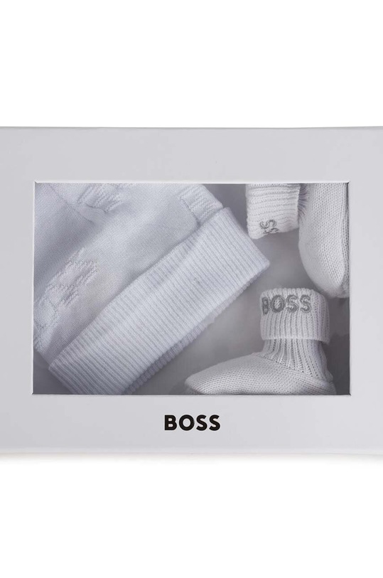 BOSS komplet bawełniany niemowlęcy J98421 biały