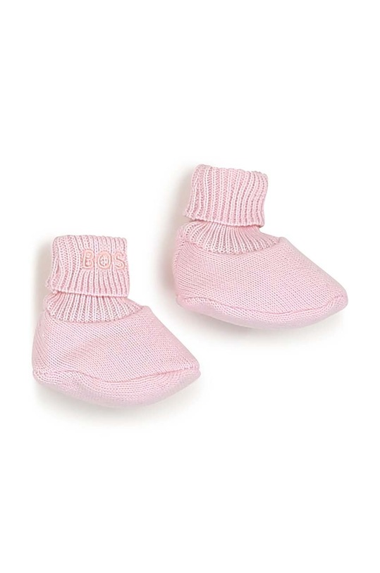 BOSS komplet bawełniany niemowlęcy J98421 różowy SS23