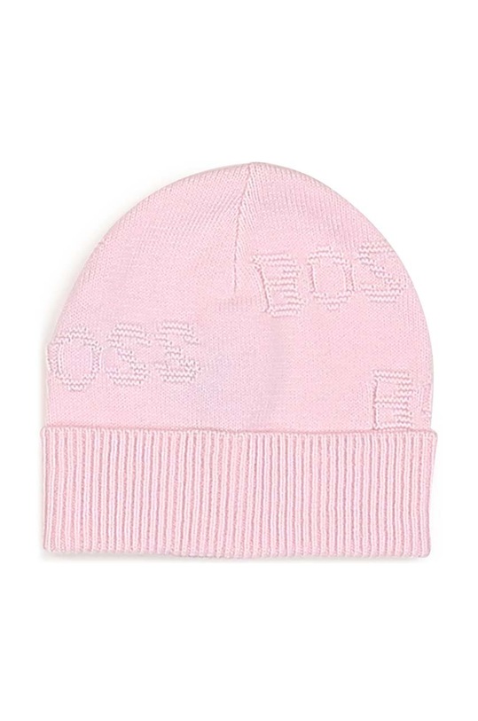 BOSS komplet bawełniany niemowlęcy różowy J98421