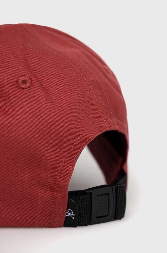 Doplňky Bavlněná baseballová čepice Calvin Klein Jeans K50K510180.PPYX červená