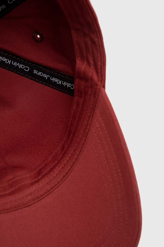 Calvin Klein Jeans czapka z daszkiem bawełniana czerwony K50K510180.PPYX