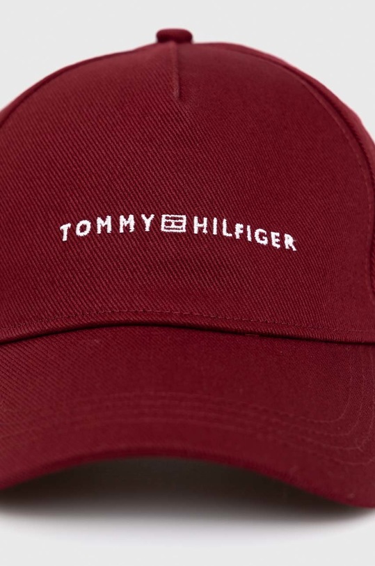 Accesorii Tommy Hilfiger șapcă de baseball din bumbac AM0AM10533.PPYX burgundia